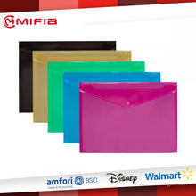 PP Translucent Envelope Folder with Button Snap